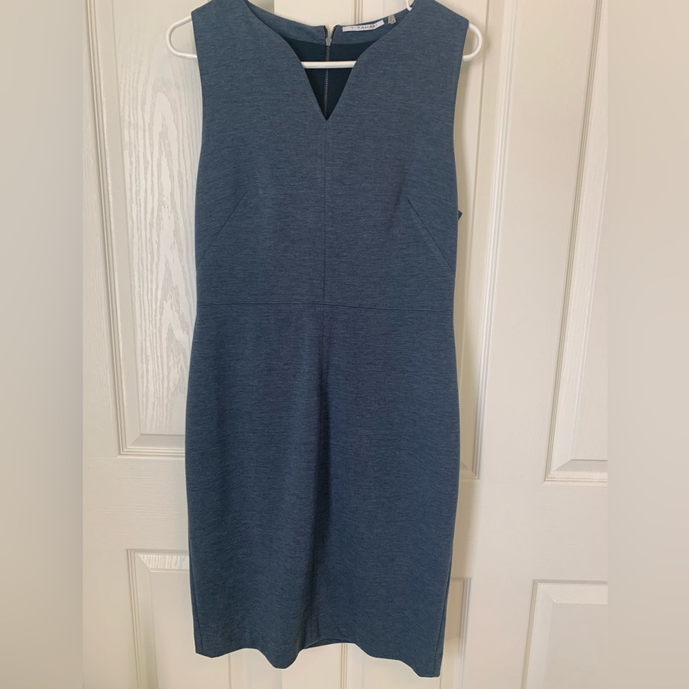 T Tahari sleeveless sheath dress